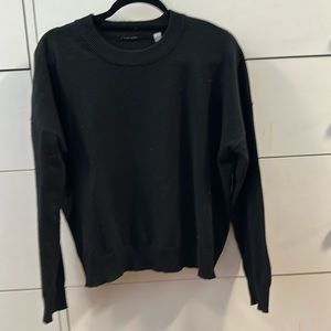 Tahari black crewneck sweater